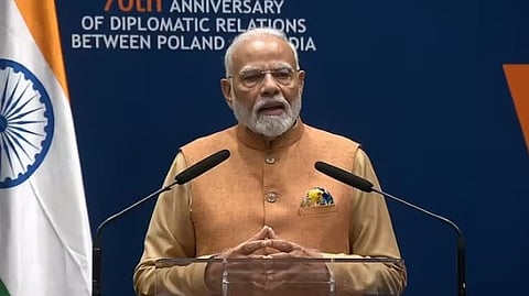 ഇന്ത്യ വിശ്വസിക്കുന്നത് യുദ്ധത്തിലല്ല, സമാധാനത്തിൽ; പോളണ്ട് സന്ദർശനത്തിനിടെ യുദ്ധത്തിനെതിരെ സന്ദേശമുയർത്തി നരേന്ദ്രമോദി