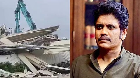 ഭൂമി കൈയേറ്റം:   പ്രമുഖ നടൻ നാഗാർജുനയുടെ ഉടമസ്ഥതയിലുള്ള കൺവെൻഷൻ സെൻ്റർ പൊളിച്ചു മാറ്റുന്നു