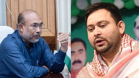 "രാഷ്ട്രീയ ബോധമില്ലാത്ത വംശീയവാദികൾ,";
തേജസ്വി യാദവിൻ്റെ ചൈനീസ് പരാമർശത്തിന് തിരിച്ചടിച്ച് മണിപ്പൂർ മുഖ്യമന്ത്രി