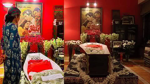 ഇനിയൊരു മടക്കമില്ലെന്നറിയാം; വസന്ത്കുഞ്ജിലെ വീട്ടില് നിന്നും സഖാവിനെ യാത്രയാക്കി സീമ ചിസ്തി