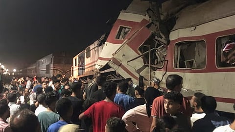 ഈജിപ്തിൽ ട്രെയിനുകൾ കൂട്ടിയിടിച്ച് അപകടം; കുട്ടികളുൾപ്പെടെ മൂന്ന് പേർ മരിച്ചു