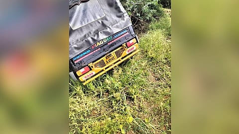 അപകടത്തിൽപ്പെട്ട ഓട്ടോറിക്ഷ