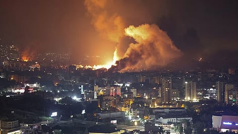ലബനനിൽ വീണ്ടും വ്യോമാക്രമണം നടത്തി ഇസ്രയേൽ; ലക്ഷ്യം ഹിസ്ബുള്ള നേതാവ് ഹസൻ നസ്റല്ല