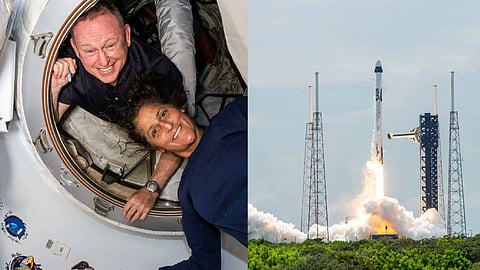 രക്ഷാദൗത്യത്തിനായി ബഹിരാകാശത്തേക്ക് പറന്ന് 'സ്പേസ് എക്സ്' റോക്കറ്റ്; സുനിത വില്യംസും ബുച്ച് വിൽമോറും മടങ്ങിയെത്തുമോ?