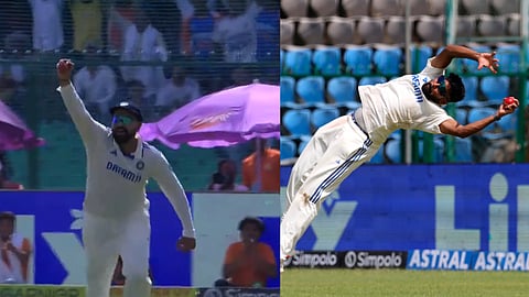 VIDEO | ആദ്യം സൂപ്പർമാനായി രോഹിത്; പിന്നാലെ ക്യാപ്റ്റനെയും ഞെട്ടിച്ച് സിറാജിൻ്റെ വണ്ടർ ക്യാച്ച്!