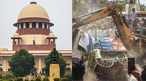 ബുൾഡോസർ രാജിനെതിരെ സുപ്രീംകോടതി; ഹർജികളിൽ വിധി പറയുന്നത് വരെ സ്റ്റേ തുടരും
