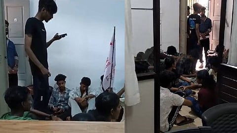 കൊയിലാണ്ടി ഗുരുദേവ കോളേജ് പ്രിന്സിപ്പലിനെ പൂട്ടിയിട്ട് എസ്എഫ്ഐ