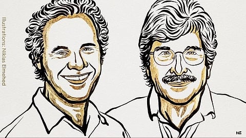 വൈദ്യശാസ്ത്ര നൊബേൽ വിക്ടർ ആംബ്രാസിനും ഗാരി റുവ്കുനിനും, പുരസ്കാരം
microRNAയെക്കുറിച്ചുള്ള കണ്ടുപിടുത്തങ്ങൾക്ക്