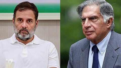 'മികച്ച കാഴ്ച്ചപ്പാടുള്ള വ്യക്തി', മനുഷ്യ സ്നേഹത്തിലും വ്യവസായത്തിലും വ്യക്തി മുദ്ര പതിപ്പിച്ചു; രത്തൻ ടാറ്റയെ അനുസ്മരിച്ച് രാഹുൽ ഗാന്ധി