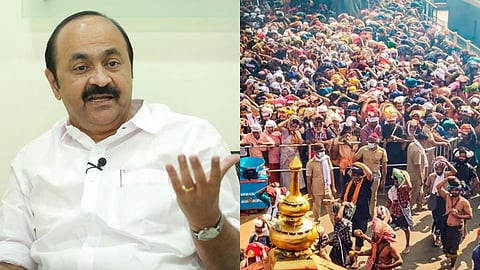 'സ്പോട്ട് ബുക്കിങ് പുനഃസ്ഥാപിക്കണം, ശബരിമല തീർഥാടനം അലങ്കോലപ്പെടുത്തരുത്'; മുഖ്യമന്ത്രിക്കും ദേവസ്വം മന്ത്രിക്കും പ്രതിപക്ഷ നേതാവിന്റെ കത്ത്