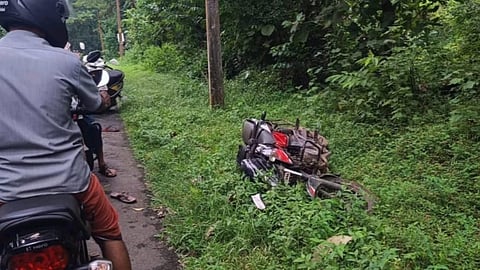 കാട്ടുപന്നിക്കൂട്ടം കുറുകെ ചാടി ബൈക്ക് അപകടം; രണ്ടര വയസുകാരനുൾപ്പെടെ 3 പേർക്ക് പരുക്ക്