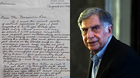 എല്ലാ ഇന്ത്യക്കാരും നിങ്ങളോട് കടപ്പെട്ടിരിക്കുന്നു; നരസിംഹ റാവുവിന് ടാറ്റ അയച്ച കത്തിന്റെ പൂർണ രൂപം