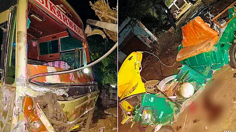 രാജസ്ഥാനില് സ്ലീപ്പര് ബസ് ഓട്ടോയിലേക്ക് ഇടിച്ചു കയറി; 12 പേർക്ക് ദാരുണാന്ത്യം