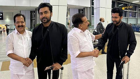 'സാമൂഹിക പ്രതിബന്ധതയുള്ള നടനും മനുഷ്യനും'; സൂര്യയെ കണ്ടുമുട്ടി രമേശ് ചെന്നിത്തല