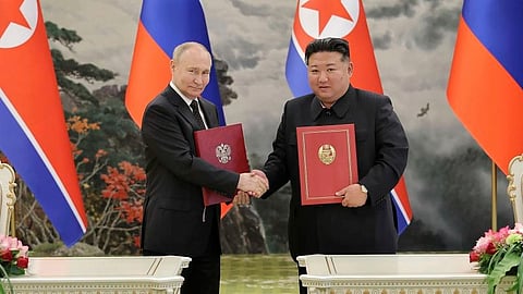 അന്താരാഷ്ട്ര നിയമങ്ങള് അനുസരിച്ച് റഷ്യയെ പിന്തുണക്കും; സെെനിക സഹകരണം തള്ളാതെ ഉത്തരകൊറിയ