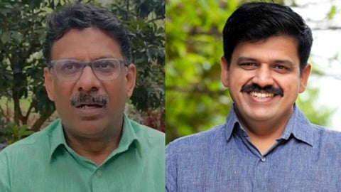 ബിജെപി വിട്ട കെ.പി. മധുവിന് കോണ്ഗ്രസിലേക്ക് ക്ഷണവുമായി സന്ദീപ് വാര്യർ