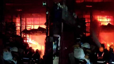 നെടുമ്പാശേരിയിലും എറണാകുളം സൗത്ത് പാലത്തിന് സമീപത്തും തീപിടുത്തം