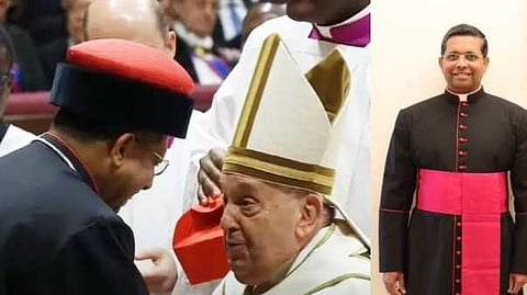 അഭിമാന നിമിഷം; മാർ ജോർജ് കൂവക്കാട് കർദിനാളായി സ്ഥാനമേറ്റു