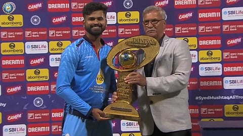 സയ്യിദ് മുഷ്താഖ് അലി ടി20 കിരീടം മുംബൈയ്ക്ക്; പരമ്പരയുടെ താരമായി അജിൻക്യ രഹാനെ