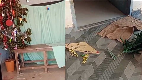 പാലക്കാട് സ്കൂളിലെ ക്രിസ്മസ് പുൽക്കൂട് അജ്ഞാതർ തകർത്തതായി പരാതി; പ്രത്യേക സംഘം അന്വേഷിക്കുമെന്ന് മന്ത്രി കെ. കൃഷ്ണൻകുട്ടി