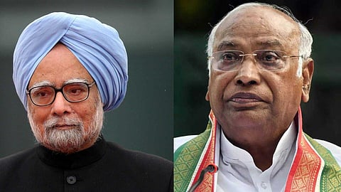 ഇന്ത്യക്ക് നഷ്ടമായത് ദീർഘവീക്ഷണമുള്ള ഒരു രാഷ്ട്രതന്ത്രജ്ഞനെ,സമാനതകളില്ലാത്ത
സാമ്പത്തിക വിദഗ്ധൻ; ഓർമകളുമായി മല്ലികാർജുൻ ഖാർഗെ