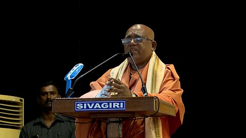 മേൽവസ്ത്രം അഴിച്ച് ക്ഷേത്രത്തിൽ പ്രവേശിക്കണം എന്ന നിബന്ധന അനാചാരം; തിരുത്തിയേ മതിയാകൂവെന്ന് സച്ചിദാനന്ദ സ്വാമികൾ