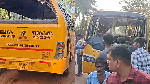 കണ്ണൂരില് അപകടത്തില്പ്പെട്ട ബസ് അമിത വേഗത്തില്; റോഡിലെ വളവും അശാസ്ത്രീയമെന്ന് എംവിഐ