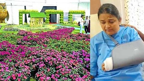 കൊച്ചി ഫ്ലവർ ഷോയിലും ഗുരുതര വീഴ്ച; പ്ലാറ്റ്ഫോമിൽ നിന്നും വീണ യുവതിക്ക് പ്രാഥമിക ചികിത്സ പോലും നൽകിയില്ല, സ്റ്റോപ്പ് മെമ്മോ നൽകി കോർപ്പറേഷൻ