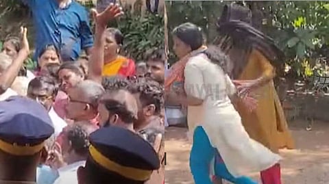 പെരുമ്പാവൂരില് ദളിത് കുടുംബങ്ങളെ ഒഴിപ്പിക്കാൻ ശ്രമം; പ്രതിഷേധം കനത്തതോടെ നടപടി നിര്ത്തിവെപ്പിച്ച് ജില്ലാ ഭരണകൂടം