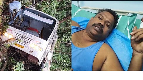 വളവിൽ ബ്രേക്ക് നഷ്ടപ്പെട്ടു;ഇടിച്ചു നിർത്താൻ ശ്രമിച്ചിട്ടും നടന്നില്ലെന്ന് ഇടുക്കി അപകടത്തിൽ പരുക്കേറ്റ KSRTC ബസ് ഡ്രൈവർ