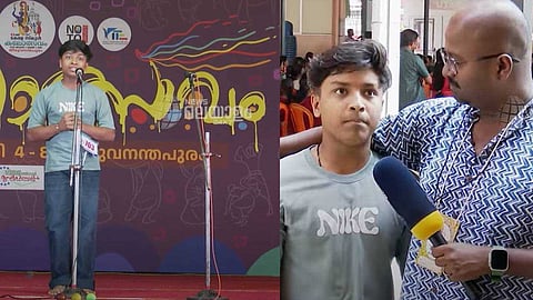 റിപ്പോര്ട്ടറെ ചുറ്റിച്ച ഷിബു ദിനം! കലോത്സവത്തിലും ഹിറ്റാണ് ഷിബു ദിനം