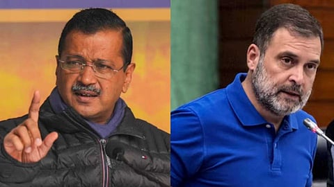 "വ്യാജ വാഗ്ദാനങ്ങളുടെ കാര്യത്തിൽ പ്രധാനമന്ത്രി മോദിയും കെജ്രിവാളും ഒരുപോലെ"; രൂക്ഷ വിമർശനവുമായി രാഹുൽ ഗാന്ധി