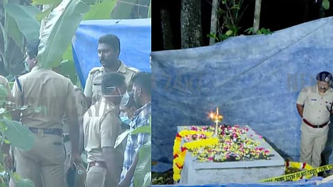 നെയ്യാറ്റിൻകര ഗോപൻ സ്വാമിയുടെ 'വിവാദ കല്ലറ' തുറന്ന് പൊലീസ്; മൃതദേഹം കല്ലറയിൽ ഇരിക്കുന്ന നിലയിൽ