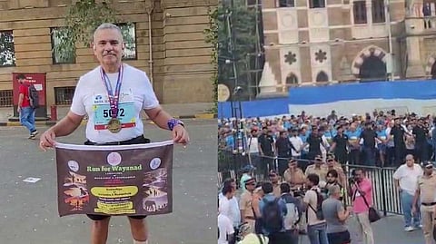 'റൺ ഫോർ വയനാട്'; വയനാടിന് വേണ്ടി 42 കിലോമീറ്റർ മാരത്തൺ ഓടി കെ.എം. എബ്രഹാം