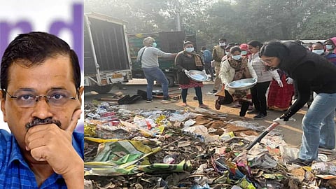 "ഈ വൃത്തികെട്ട സമ്മാനം എന്തുചെയ്യണമെന്ന് അദ്ദേഹത്തോട് ചോദിക്കും"; കെജ്രിവാളിൻ്റെ വസതിക്ക് മുന്നിൽ മാലിന്യം നിക്ഷേപിച്ച് സ്വാതി മലിവാൾ