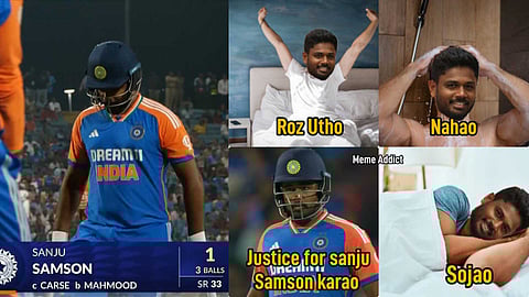 പരമ്പരയ്ക്ക് വന്നത് സ്റ്റാറായി, ഒടുവിൽ 'പഴയ സഞ്ജു'വായി, വീണ്ടും വൈറലായി 'Justice for Sanju Samson' ഹാഷ്ടാഗ്