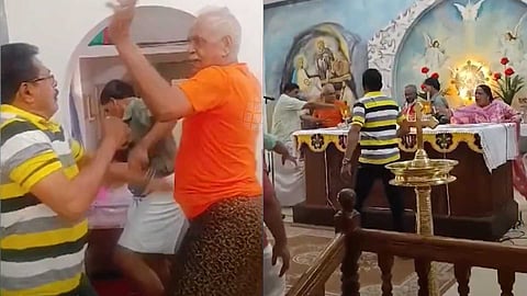 തലയോലപ്പറമ്പ് പ്രസാദഗിരി പള്ളിയിലെ ഏകീകൃത കുർബാനയെ ചൊല്ലിയുള്ള സംഘർഷം: കേസെടുത്ത് പൊലീസ്