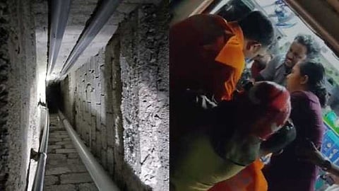 കൊല്ലത്ത് ഹോസ്റ്റൽ കെട്ടിടത്തിലെ ഡ്രയിനേജ് സ്ലാബ് തകർന്നു; ടാങ്കിനുള്ളിൽ വീണ വിദ്യാർഥിനിയെ രക്ഷപ്പെടുത്തി