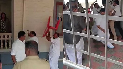 എന്സിപി മുന് ജില്ലാ പ്രസിഡന്റും സംഘവും ഓഫീസ് പിടിച്ചെടുത്തു; തിരുവനന്തപുരം ജില്ലാ കമ്മിറ്റി ഓഫീസില് കൂട്ടയടി