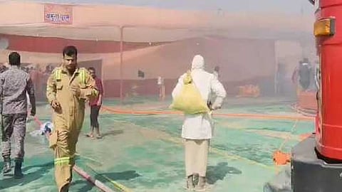 മഹാകുംഭമേളയിൽ വീണ്ടും തീപിടിത്തം; ആളപായമില്ല