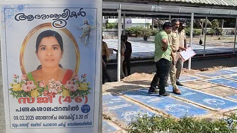 അച്ഛന്റെ മര്ദനമേറ്റാണ് അമ്മ മരിച്ചതെന്ന് മകള്; ആലപ്പുഴയില് മൃതദേഹം പുറത്തെടുത്ത് പരിശോധന