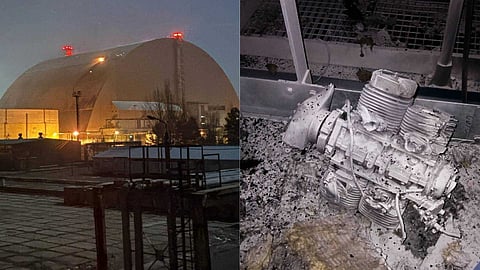 ചെർണോബില് ആണവനിലയത്തിന് നേരെ ഡ്രോണ് ആക്രമണം; പിന്നിൽ റഷ്യയെന്ന് സെലന്സ്കി