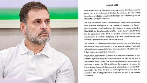 പാതിരാ നിയമനം മര്യാദകേട്, മോദി സർക്കാർ തെരഞ്ഞെടുപ്പ് പ്രക്രിയയുടെ വിശ്വാസ്യത ചോദ്യം ചെയ്യുന്നു: രാഹുൽ ഗാന്ധി