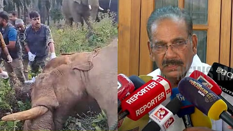 ആദ്യഘട്ടം വിജയം, ആനയെ സുരക്ഷിത കേന്ദ്രത്തിലേക്ക് മാറ്റുന്നത് ശ്രമകരമായ ദൗത്യം: വനം മന്ത്രി