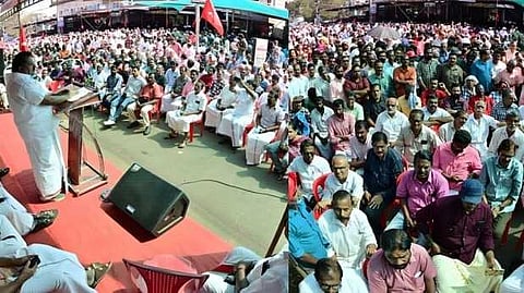 റോഡ് ഗതാഗതം തടസപ്പെടുത്തി സമരം; കണ്ണൂരില് സിപിഎം നേതാക്കൾക്കും, കണ്ടാലറിയാവുന്ന 10000 പേർക്കെതിരെയും കേസ്