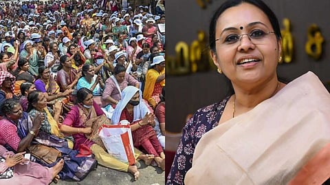 ആശ വര്ക്കര്മാരുടെ സമരത്തില് സര്ക്കാരിന് കടുംപിടുത്തമില്ല; തെറ്റിദ്ധരിക്കപ്പെട്ടന്നറിഞ്ഞവര് സമരം അവസാനിപ്പിക്കുന്നുണ്ട്: വീണ ജോര്ജ്