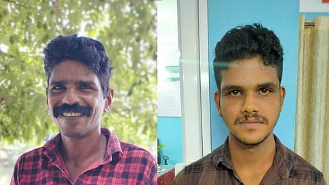 കൊല്ലപ്പെട്ട സുരേഷ്, പ്രതി അമ്പാടി