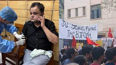 പശ്ചിമ ബംഗാള് വിദ്യാഭ്യാസ മന്ത്രിയുടെ വാഹനം തകര്ത്ത് വിദ്യാര്ഥികൾ; ആശുപത്രിയിൽ വെച്ച് ബ്രത്യ ബസുവിന് നെഞ്ചുവേദന