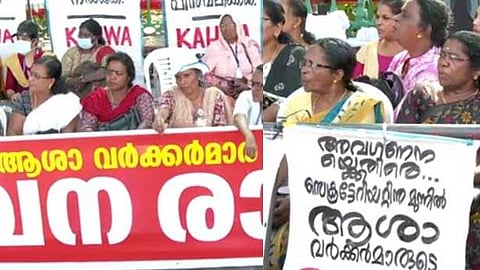 പിൻമാറാൻ തയ്യാറാകാതെ പ്രവർത്തകർ; ആശാ വർക്കർമാരുടെ സമരം 21-ാം ദിവസത്തിലേക്ക്