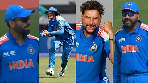 ഇന്ത്യ-ഓസ്ട്രേലിയ സെമിഫൈനലിനിടെ കോഹ്ലിയോടും രോഹിത്തിനോടും ചീത്ത കേട്ട് കുൽദീപ്; അമ്പയറുടെ താക്കീത് നേരിട്ട് ഗിൽ